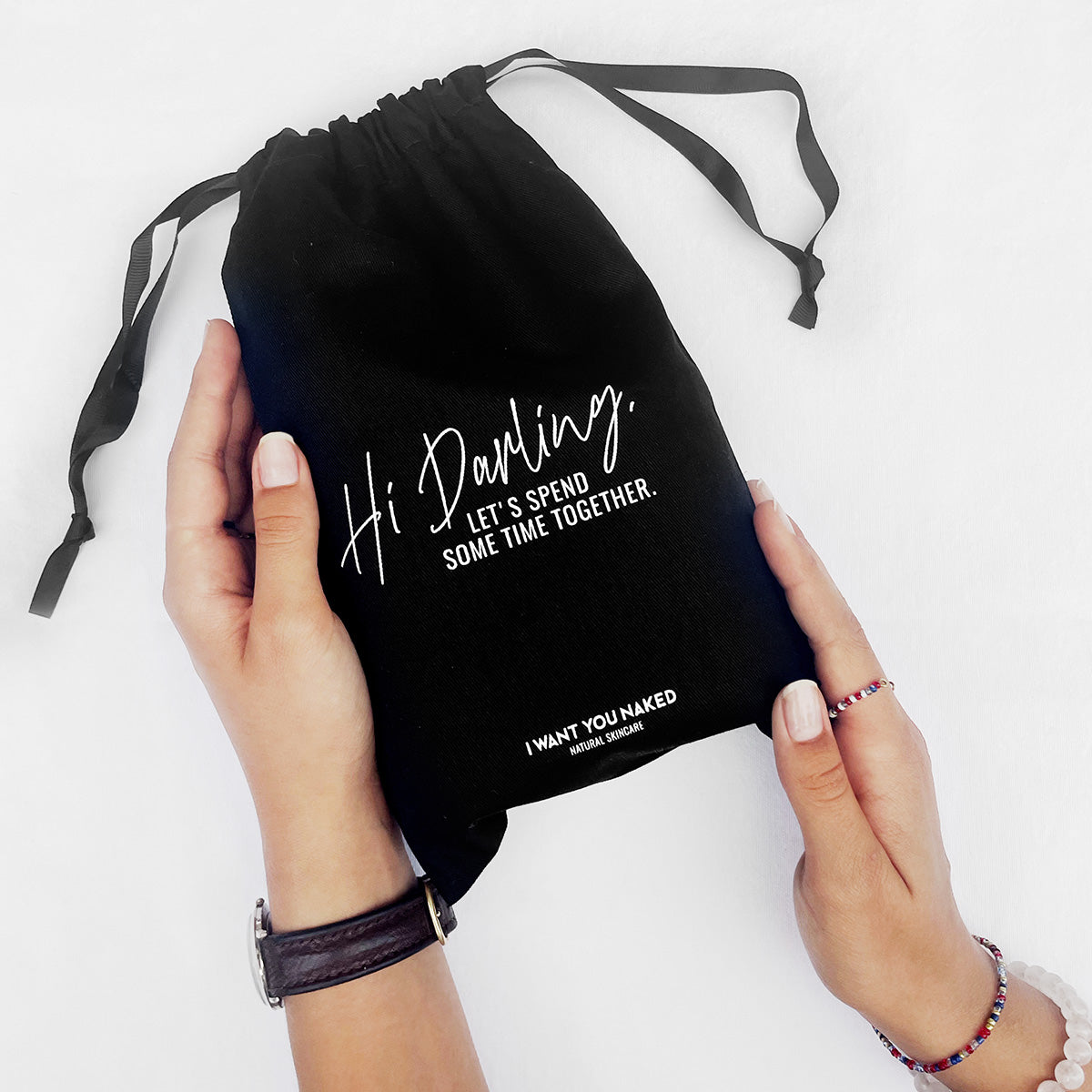 'Hi Darling' Beutel aus Baumwolle