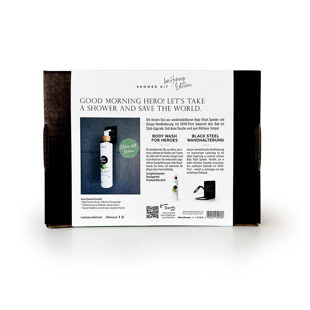 &#39;For Heroes&#39; shower kit